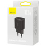 Мережевий зарядний пристрій Baseus Compact Charger 2-USB 10.5W, Black