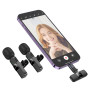 Мікрофон-петличка BOROFONE BFK15 Lightning / Type-C, Black