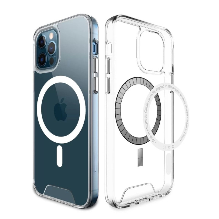 Чехол - накладка Space Magnetic для iPhone 15, Transparent