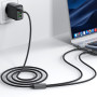 Data - кабель ACEFAST C22-02 USB-C to 2 USB-C 100W, Black