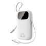Зовнішній акумулятор Power Bank Baseus EnerFill FC31 22.5W with 2 Built-in cables 20000mAh, Moon White