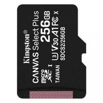 Карта пам'яті Kingston Canvas Select Plus microSDXC (UHS-1) 256Gb class 10, Black