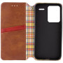 Чехол-накладка Rubic Leather для Xiaomi Redmi Note 13 Pro Plus 5G, Brown