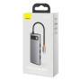 USB HUB Baseus Metal Gleam Series 5-in-1 Multifunctional Type-C to HDMI / USB 3.0 / PD, Gray