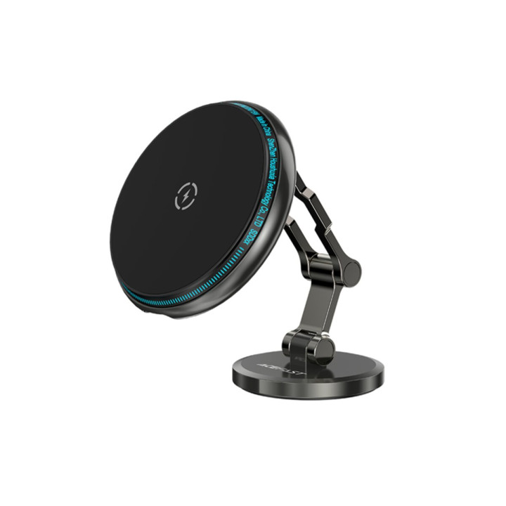 Автотримач для мобільного ACEFAST D30 magnetic folding wireless charging car holder, Black