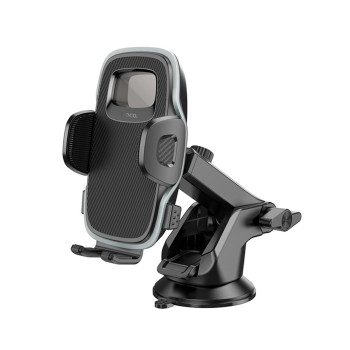 Автомобільний тримач для мобільного HOCO H15 Fair push-type car holder (center console), Black