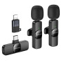 Мікрофон-петличка BOROFONE BFK15 Lightning / Type-C, Black
