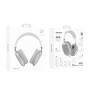 Bluetooth наушники BOROFONE BO22 Plus Elegant BT headphones 800 mAh, Silver