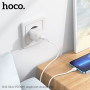 Мережевий зарядний пристрій HOCO N32 Glory PD30W / QC3.0, White