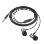 Дротові навушники HOCO M108 3.5 мм (mini-Jack) 1.2м, Metal Gray