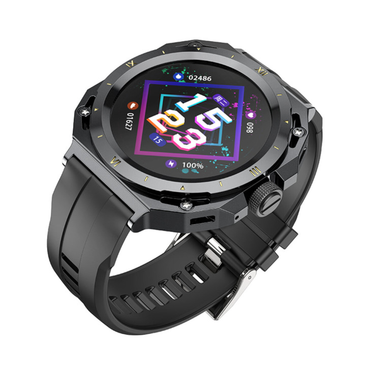 Смарт-часы HOCO Y14 Smart Sports Watch (с функцией звонков) 200 mAh, Black