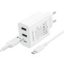 Сетевое зарядное устройство BOROFONE BA105A с кабелем USB-A to MicroUSB, White