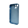 Чехол AG Glass Matt Frame Color для iPhone 15, Sierra Blue