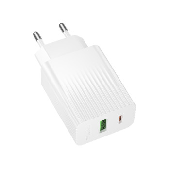 Сетевое зарядное устройство BOROFONE BAS76A PD30W QC3.0, White