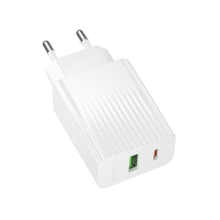 Сетевое зарядное устройство для BOROFONE BAS76A PD30W+QC3.0, White
