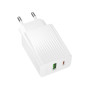 Сетевое зарядное устройство для BOROFONE BAS76A PD30W+QC3.0, White