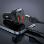 Автомобільний зарядний пристрій ACEFAST B9 USB / Type-C 66W, Black