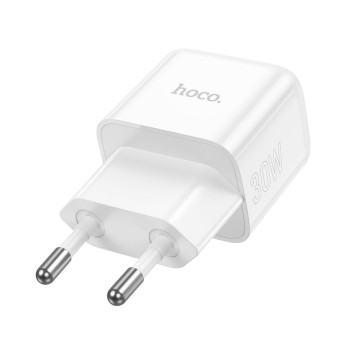 Мережевий зарядний пристрій HOCO N32 Glory PD30W / QC3.0, White
