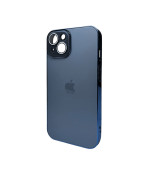 Чехол AG Glass Sapphire Frame MagSafe для iPhone 14, Sea Blue
