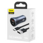Автомобільний зарядний пристрій Baseus Golden Contactor Pro Dual Quick Charger U/C 40W USB For Type-C 5A 1.0m, Dark Gray  ( TZCCJD-0G )