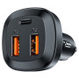 Автомобільний зарядний пристрій ACEFAST B9 USB / Type-C 66W, Black