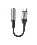 Аудіо кабель HOCO LS36 Fresh Digital Type-C to AUX 3.5 audio converter, Black