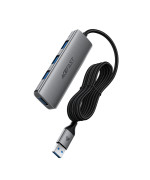USB Хаб ACEFAST J17 4in1 USB 3.0, Metal Gray