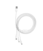 Data - кабель Baseus Superior USB to micro-USB / Lightning / Type-C 1.5m, White