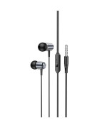 Дротові навушники HOCO M108 3.5 мм (mini-Jack) 1.2м, Metal Gray