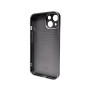 Чехол AG Glass Matt Frame Color для iPhone 14, Titanium Grey