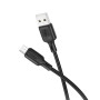 Data Кабель BOROFONE BX113 Lenny silicone USB - Micro-USB 1m, Black