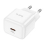 Мережевий зарядний пристрій HOCO N32 Glory PD30W / QC3.0, White