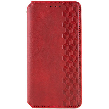 Чохол - книжка Rubic Leather для Xiaomi Redmi Note 13 Pro 5G / POCO X6 5G, Red