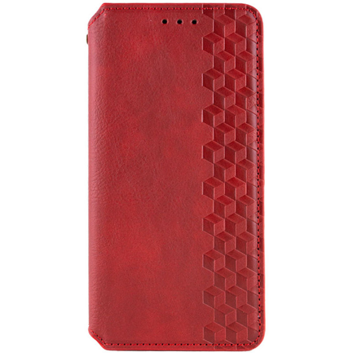 Чохол - книжка Rubic Leather для Xiaomi Redmi Note 13 Pro 5G / POCO X6 5G, Red