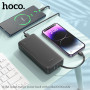Портативна батарея Power Bank HOCO J118A with cable 20000mAh, Black