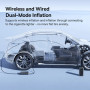 Автомобильный насос Baseus PrimeTrip VA1 Wired and Wireless 2-in-1 Tire 3800mAh, Black