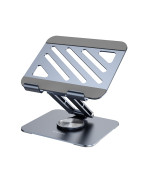 Настільна підставка для ноутбука BOROFONE BH115 Vito metal rotating tablet holder, Metal Gray