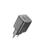 Мережевий зарядний пристрій HOCO N41 PD20W/QC3.0, Black