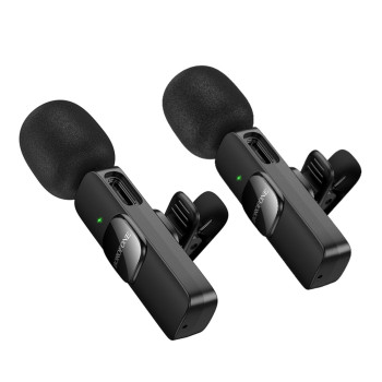 Микрофон-петличка BOROFONE BFK15 Lightning / Type-C, Black