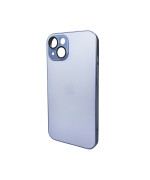 Чехол AG Glass Matt Frame Color для iPhone 15, Sierra Blue