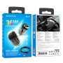 Автомобильное зарядное устройство BOROFONE BZ29A Talented PD36W + QC3.0 Cable Type-C to Type-C 1m, Black
