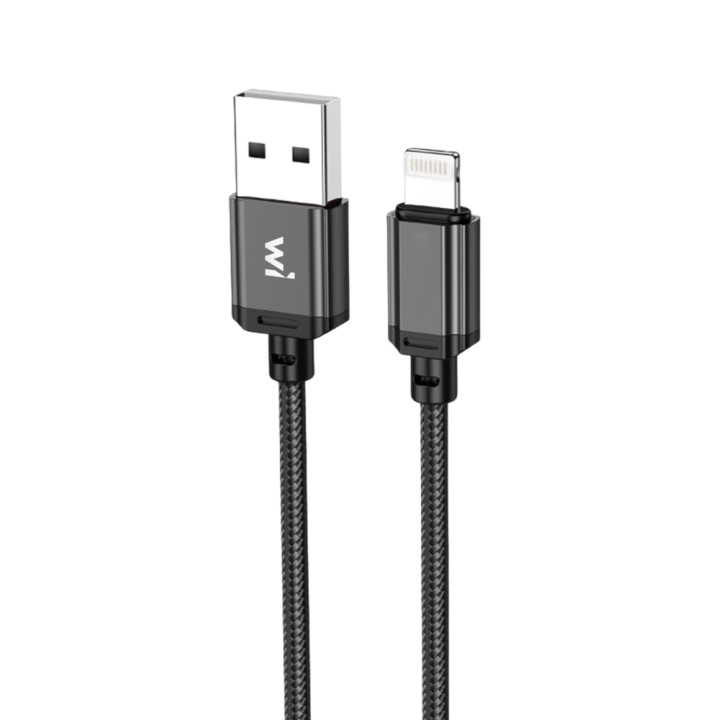 Data - кабель Wibrand Cobra USB-A to Lightning 1m, Black