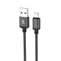 Data - кабель Wibrand Cobra USB-A to Lightning 1m, Black