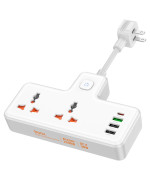 Сетевой Удлинитель HOCO AC12 Reise 2-position expansion socket PD30W / 1C 3A, White