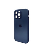 Чохол AG Glass Matt Frame Color для iPhone 15 Pro Max, Navy Blue