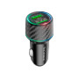 Автомобільний зарядний пристрій BOROFONE BZ21A Brilliant 36W dual port QC3.0, Black