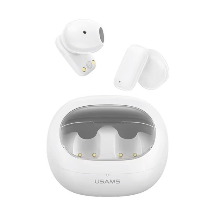 Bluetooth stereo гарнитура Usams US-TD22 TWS Earbuds - TD Series BT5.3, White