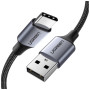 Кабель UGREEN US288 USB-A 2.0 to USB-C 1m, Black