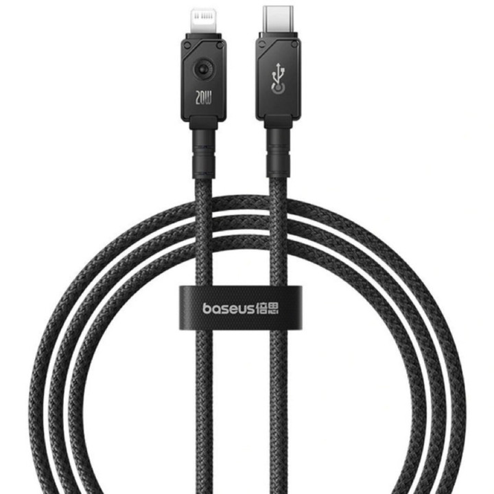 Data Кабель Baseus Unbreakable Series Type-C to Lightning 20W 2m, Cluster Black