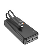 Портативная батарея Power Bank HOCO J118A with cable 20000mAh, Black